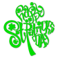 Happy St. Patrick's Day Green PVC Heat Transfer